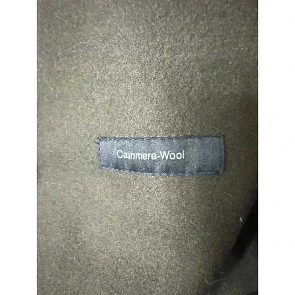 Vintage Hugo Boss Brown Wool Cashmere Buttons Jacket Coat 46R - Picture 5 of 7